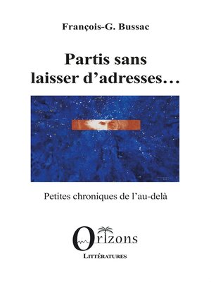 cover image of Partis sans laisser d'adresses...